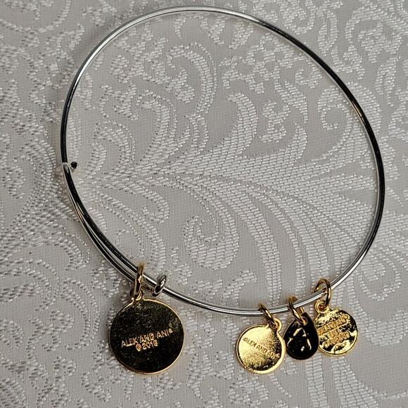 Alex and Ani women's bracelet Guardian Angel charm silver‎ tone protection help - Picture 4 of 5